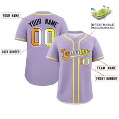 Light Purple Maverique Pride Month Baseball Jersey 2
