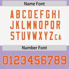 Light Purple Orange Raglan Sleeves Football Jersey 4