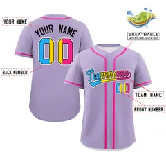 Light Purple Pansexuality Pride Month Baseball Jersey 2