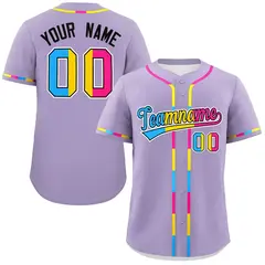 Light Purple Pansexuality Pride Month Baseball Jersey 1