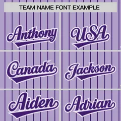Light Purple Pinstripe Raglan Varsity Letterman Baseball Jacket 3