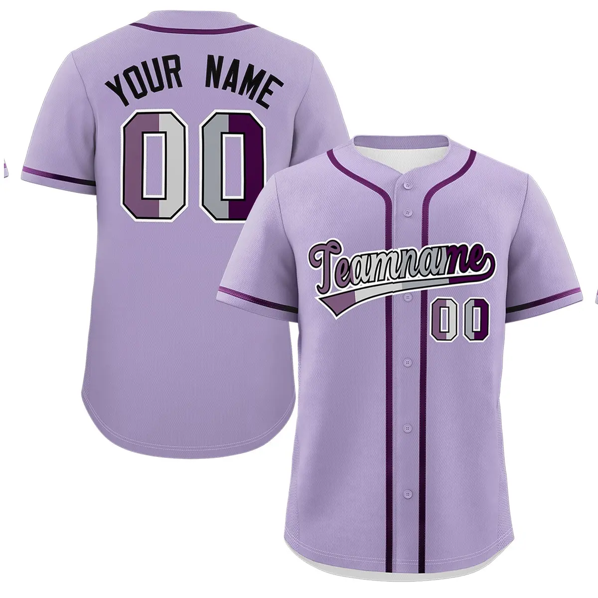 Light Purple Pride Month Classic Baseball Jersey