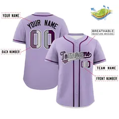 Light Purple Pride Month Classic Baseball Jersey 2