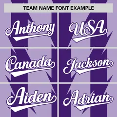 Light Purple Purple Blade Pattern Raglan Baseball Jersey 3