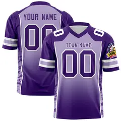 Light Purple Purple Gradient Side Pattern Football Jersey 1