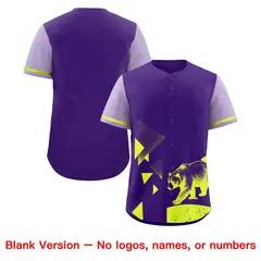 Light Purple Raptor Series Raglan Wrinkle-Resistant Baseball Jersey 8
