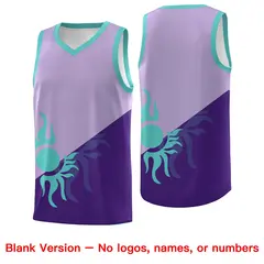 Light Purple Sunburst Two Tone Basketball Jersey 2