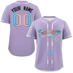 Light Purple Transgender Pride Month Classic Baseball Jersey 1