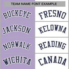 Light Purple White-Navy Two Tone Split Varsity Full-Snap Letterman Jacket 5