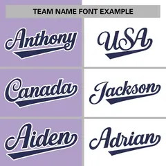 Light Purple White-Navy Two Tone Split Varsity Full-Snap Letterman Jacket 5