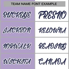Light Purple White-Navy Two Tone Split Varsity Full-Snap Letterman Jacket 5