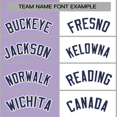 Light Purple White-Navy Two Tone Split Varsity Full-Snap Letterman Jacket 5