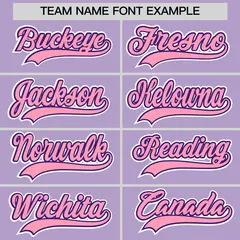 Light Purple White Purple Baseball Jersey 4