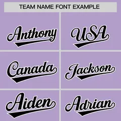 Light Purple White Thick Stripe Star Pattern Baseball Jersey 3