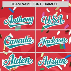 Light Red Ice Cream Cone Graffiti Fashion Baseball Jersey 3