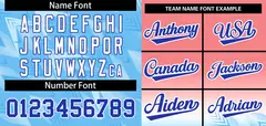 Light Red Light Blue Royal-White Gradient Baseball Jersey 3