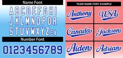 Light Red Light Blue Royal-White Gradient Baseball Jersey 3