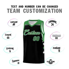 Light Red Light Pink Star Color Block Two Tone Side Basketball Jersey 4