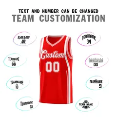 Light Red Light Pink-White Ribbon Pattern Basketball Kits 4