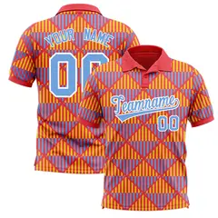 Light Red Lingge Sunshine Team Polo Shirts