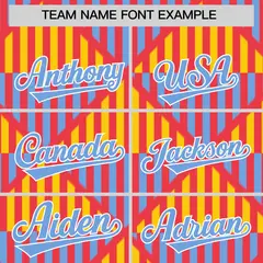 Light Red Lingge Sunshine Team Polo Shirts 3