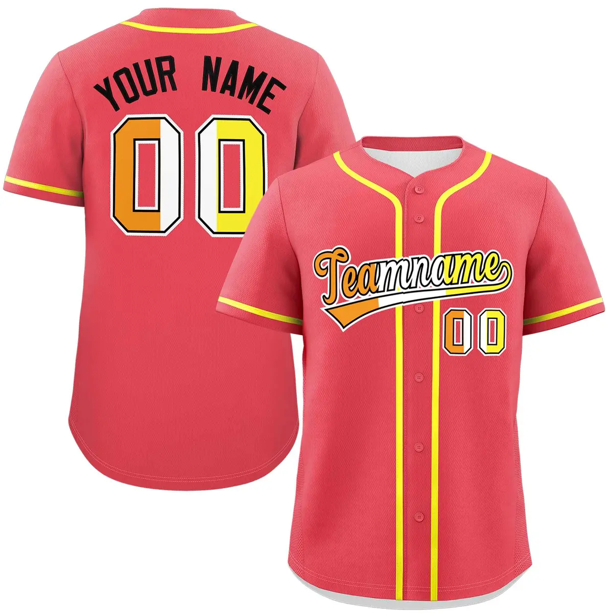 Light Red Maverique Pride Month Baseball Jersey