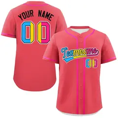 Light Red Pansexuality Pride Month Baseball Jersey