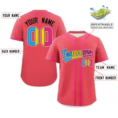 Light Red Pansexuality Pride Month Baseball Jersey 2