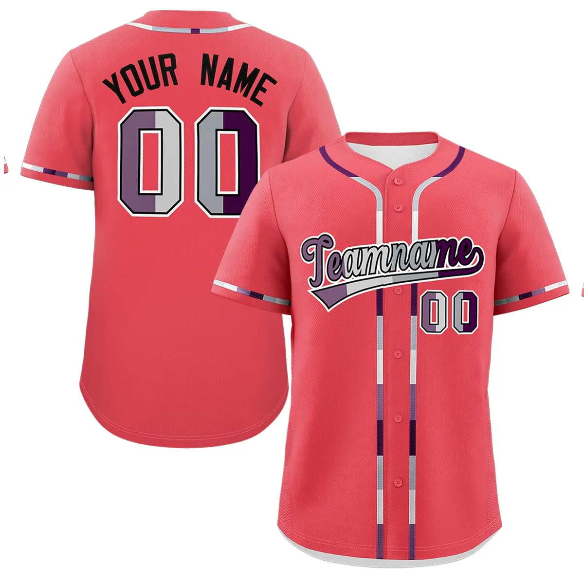 Light Red Pride Month Baseball Jersey