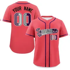 Light Red Purple Pride Month Classic Baseball Jersey