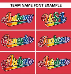 Light Red Rainbow Pride Month Raglan Sleeves Baseball Jersey 3