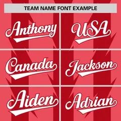 Light Red Red Blade Pattern Raglan Baseball Jersey 3