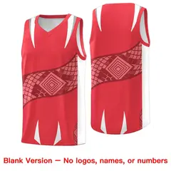 Light Red White Snake Scale Venomous Fang Graffiti Basketball Jersey 6