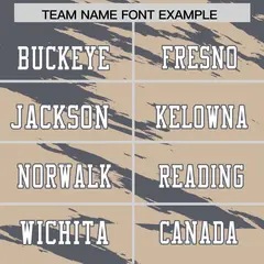Light Tea Brown Dark Gray Scratch Pattern Football Jersey 3