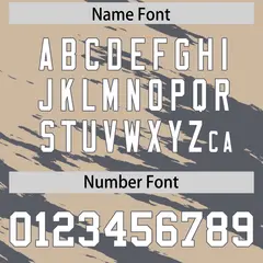 Light Tea Brown Dark Gray Scratch Pattern Football Jersey 4