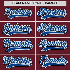 Maroon Baseball Jersey 6