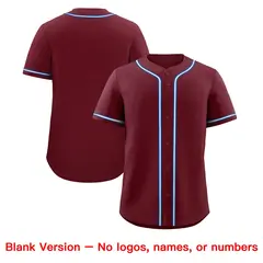 Maroon Baseball Jersey 8
