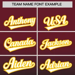 Maroon Black Gradient Fashion Baseball Jersey 3