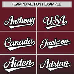Maroon Black Gradient Fashion Baseball Jersey 3