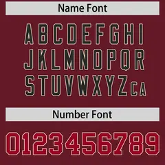 Maroon Crimson Cream Baseball Jersey 5