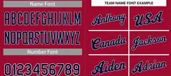 Maroon Navy-White Classic Basketball Uniform Jersey 4