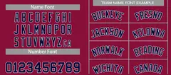 Maroon Navy-White Classic Curved Sets Basketball Jersey 4