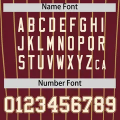 Maroon Old Gold Stripe Fashion Baseball Jersey 4