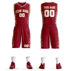 Maroon Old Gold-White Graffiti Oblique Bar Basketball Jersey