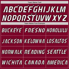 Maroon Red-Crimson Classic Sets Basketball Jersey 5