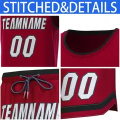 Maroon Red-Crimson Classic Sets Basketball Jersey 6