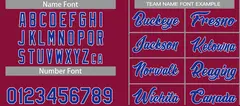 Maroon Royal-White Classic Heal Sports Basketball Jersey 4
