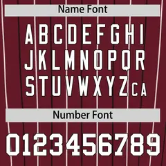Maroon White and Black Bi-Color Stripes Baseball Jersey 4