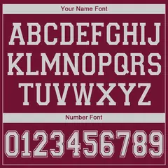 Maroon White Classic Athletic Basketball Jersey 3