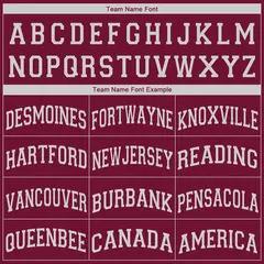 Maroon White Classic Athletic Basketball Jersey 4